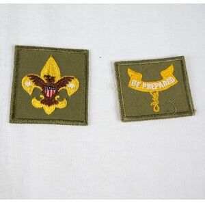 Boy Scouts of America Patches Unisex OS Green Excellent Vintage BSA Motto Logo